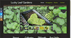 Desktop Screenshot of luckyleafgardens.com